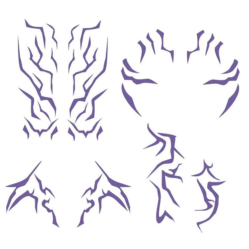 Party character makeup face stickers